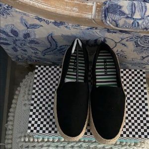 New Black Slip on Espadrille